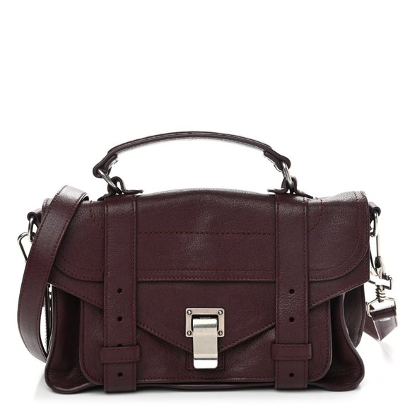 PROENZA SCHOULER Lambskin Tiny PS1 Lux Satchel Cordovan - Picture 5 of 16